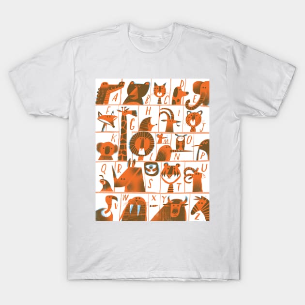 Animal Alphabet T-Shirt by Gareth Lucas